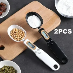 Mini-Löffelwaage, digitale Küchenwaage, elektronische LCD-Lebensmittelwaage, 0,1?500 g, Kochmehl, Milch, Kaffee, Pulver, Gewicht, Messlöffel