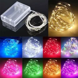 ALLTRUE, 1Pack Fee Licht String Led Kupfer Draht String Licht 1/2/3/5/10M Batterie Betrieben Für Schlafzimmer Garten Party Hochzeit Dekoration