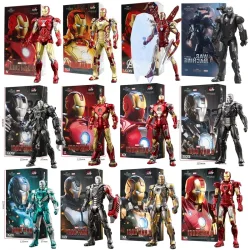 ZD Toys Iron Man MK1 MK2 MK3 MK4 MK5 MK6 MK7 MK42 MK43 MK45 MK46 War Machine Film-Actionfigur 7 Zoll Sammlerstück für Erwachsene