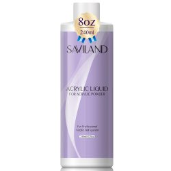 Saviland Monomer Acryl-Nagelflüssigkeit, 60?500 ml, großes Fassungsvermögen, professionelle Acryl-Nagelflüssigkeit für DIY-Kristallflüssigkeit, Nagelkunst