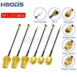 5PCS IPX zu SMA Stecker Kabel SMA Stecker auf uFL/u.FL/IPX zu SMA Weibliche RF1.13 RF koaxial WIFI Antenne Zopf Verlängerung Kabel