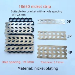 Vernickeltes Stahlband 2P 3P 4P 18650 Nickelband 0,15mm Nickelbandhalter für Punktschweißgeräte Batteriezubehör