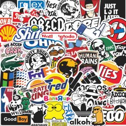 49 Stück coole, lustige Aufkleber, Cartoon-Meme-Aufkleber für Laptop, Sammelalbum, Skateboard, Helm, Koffer, DIY, ästhetische Aufkleber