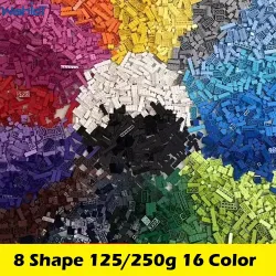 120/240PCS Bausteine Lot Pack Stadt Klassische Ziegel Sortiert Durch Farbe Ziegel Block Platte Kreative Spielzeug Kompatibel mit Legoeds