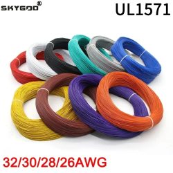 UL1571 Elektronischer Draht 32 30 28 26 AWG Flexibles Kabel PVC-isoliertes verzinntes Kupfer Umwelt-LED-Linien-DIY-Kabel