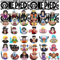 8 Stück/Set Luffy Zoro Nami Sanji Chopper Bausteine Mini-Actionfiguren Zubehör Weihnachtsgeschenke für Kinder