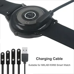 Universelles Smartwatch-Magnet-USB-Dock, USB-Ladekabel für Smartwatches für Erwachsene/Kinder, universelles 2-Pin/4-Pin stark magnetisches Kit