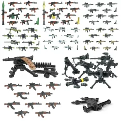 Moderne Spezialeinheiten Figuren Militär Waffen Bausteine Armee Soldat Stadt Polizei Mehrfarbig AK Zubehör Ziegel Spielzeug