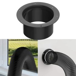 Entlüftungsrohr-Adapter, Kanalverbindung, Wandflansch-Anschluss, 75/100/125/150 mm, langlebig, für Lüftungsrohr, Lüftungsrohr, Luftkanal