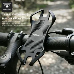 NONE, TOSUOD Ultra-Stabile Fahrrad-Handyhalterung Universelle Silikon-Anti-Rüttel-Halterung Einfache Montage Lenkerhalterung für MTB und Rennrad