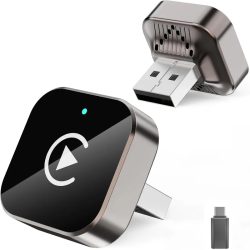 (2026 Verbessert) Kabelloser CarPlay-Adapter für Apple iPhone und Android, kleine Größe, Plug-and-Play, schnelle und stabile kabellose Verbindung