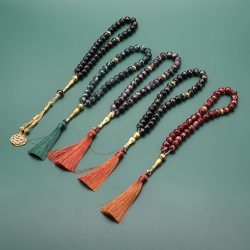 Neue 33 Perlen 10mm Gebrochenes Glas Tasbih Muslimische Gebetskette für Tägliche Andacht Ramadan Feiertagsgeschenk für Frauen