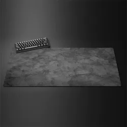 Graues Mauspad Groß/Klein, Überlocktes Mousepad XXL, Desktop-Tastaturunterlage, Graue Serie, Gaming-Schreibtischunterlage, Computer-Zubehör