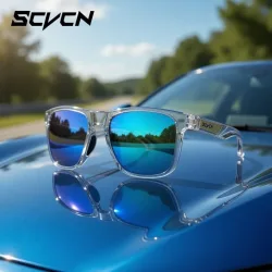 SCVCN Polarisierte Wanderbrille Angelbrille Fahrradbrille Modische UV400 Fahrradbrille für Herren MTB Sport Fahrradbrille Outdoor