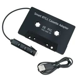 DC5V Bluetooth-Kassettenadapter BT5.1 Universeller kabelloser Kassettenband-zu-Aux-Adapter für Autos, LKWs mit Kassettenspieler