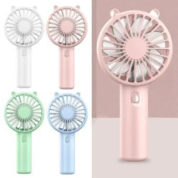 Tragbarer Handventilator, kleiner Lüfter, wiederaufladbar über USB, für Wimpern, Wimpern, Stummschaltung, Kühler, Handventilator, Mini-USB, wiederaufladbarer Schreibtisch