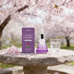 Cyperus Rotundus Hautserum Haarwuchs-Hemmer Natürlich Beruhigend Feuchtigkeitsspendend Porenverkleinernd Körperhaarentfernung Essenz Flüssigkeit