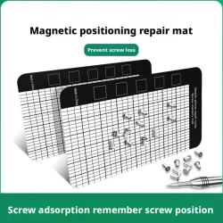 Magnetische Schraubenmatte, Speicherdiagramm, Arbeitsunterlage, kleine Schrauben, Halter, Werkzeugunterlage für Präzisions-DIY, für Handy-Reparaturplattenmatte