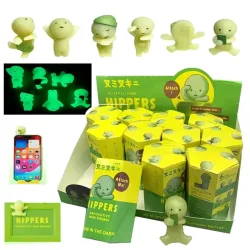 Heiß begehrte Hippers Anime Mini-Blindbox-Spielzeuge, Tierthema, leuchtende, niedliche Modelle, Sammlerstücke, Schreibtischdekoration, Geschenkideen