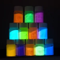 20 g langlebiges, helles, leuchtendes Pulver, Farbe, Epoxidharz-Pigment, leuchtet im Dunkeln, fluoreszierendes Pulver, DIY-Schmuckherstellung, Füllstoff