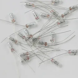 50 Stück 5 mm 4 mm 3 mm klare 12 V Mini-Glühbirne aus Weizenreis, Schalterknopf, Glühbirnen, Anzeigelampe, Wolframlampe, Zubehör