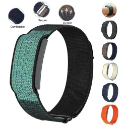 Nylon-Schlaufen-Sportbänder für Amazfit Helio Armband, verstellbarer Cinturino-Ersatzriemen für Helio-Armbänder, Amazfit-Band