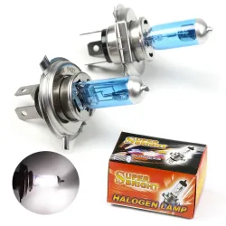 2PCS H4 100W 6000K Auto Xenon Gas Halogen Scheinwerfer Scheinwerfer Lampe Lampen Blau Shell Anzüge Für Autos mit 12V Batterie Spannung