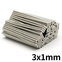 3 x 1 mm runder, superstarker Neodym-Magnet N35, leistungsstarker magnetischer NdfeB-Permanent-Kühlschrankmagnet, Imanes DIY