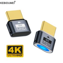 HDMI-kompatibel Dummy Stecker 4K HDR Virtuelle Monitor EDID Emulator Headless Ghost Display Adapter Unterstützt bis zu 4k@60Hz 1080@120Hz