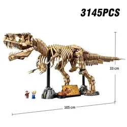 2026 Neues MOC Tyrannosaurus Rex Fossil Skelett-Modell Heimdekoration Geschenk für Jungen zu Feiertagen