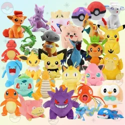 40 Stile Anime Kawaii Pikachu Plüschpuppen Niedliche Gengar Dragonite Cartoon Piplup Spielzeuge für Kinder Cartoon Weihnachtsgeschenk