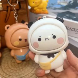 Kawaii Fans Panda Bubu und Yier Gesichtswechsel-Puppe Niedliche Panda Bubu und Dudu Cartoon Gesichtswechsel-Schlüsselanhänger-Puppe