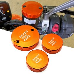 Motorrad Vorder- und Hinterrad-Bremsflüssigkeitsbehälter-Abdeckung für KTM 1290 Super Duke GT R 1390 Super Duke R 2018-2026+ Zubehör