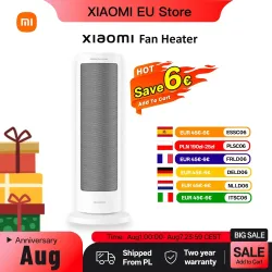 XIAOMI Heizlüfter, kompakter, schnell erhitzender, oszillierender elektrischer Heizlüfter für zu Hause mit Thermostatischer Steuerung