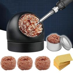 Entlöten Reinigung Ball Lötkolben Mesh Filter Reinigung Düse Spitze Kupfer Draht Reiniger Ball Metall Dross Box Sauber Ball