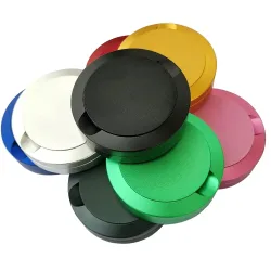 Zyn Metalldose, 72 mm, Behälter, Aufbewahrung, Zinn, Snus-Dosen, Aluminium, schwarze Farbe, 3 Schichten, Schnüffelbox, CNC-Metall für Snus