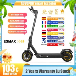 2026 Upgrade AOVOPRO TX01 Smart APP Elektroroller 350 W/500 W Leistungsstarker Motor 36V25-45KM Reichweite Erwachsene EScooter mit Doppelbremse