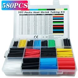 127/328/580/800Pcs Schrumpf umwickelt Schrumpfen Isolierung Schlauch Thermische Gehäuse Auto Elektrische Kabel Schrumpf rohr Rohr Kit