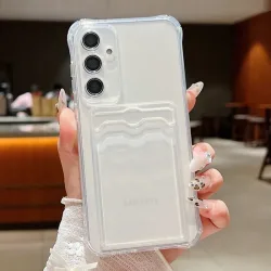 Hülle für Samsung Galaxy S25 Edge S26 S22 S23 S24 Ultra S26 S25 FE A18 A57 A37 A17 A27 A56 A55 A15 A36 Kartenfach Transparente Handyhülle