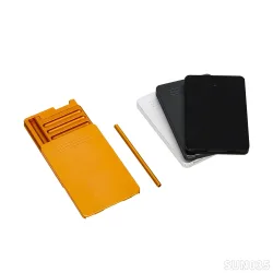 Schnupftabak-Zigarettenetui aus Metall mit 8 Fächern und schildem Deckel aus Aluminiumstroh, tragbare Aufbewahrungsbox im Taschenformat