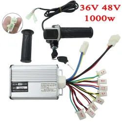 36V 48V1000W Smart Bürstenlosen Controller Mit Schlüssel Power Speed Rotary Drossel Für Elektrische Roller Fahrrad Zubehör