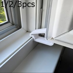 1/2/3 Stück Fensterstopper ? langlebiger Kunststoff-Türstopper mit einfach zu installierendem Design, verhindert ein Verrutschen, sicherer Halt für Zuhause und Büro
