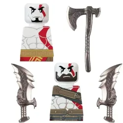 Kratos Bausteine Heißes Spiel Witcher Geralt Ciri Mini-Actionfiguren Montage-Bausteine Spielzeug Geburtstagsgeschenke Partygeschenke
