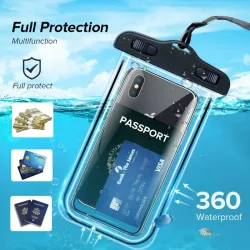 undefined, IP68 Universelle wasserdichte Handyhüllen Tasche für iPhone 16 15 14 13 12 11 Pro Max Samsung S23 S24 S25 Ultra Swim Cover Zubehör