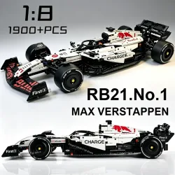 2026 NEU MK6025 Technischer Klassiker Performance 1900+ Teile RB21 Weißer Sportwagen Bausteine MOC DIY Montagemodell Jungen Spielzeug Geschenk