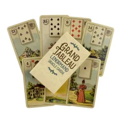 Grand Tableau Lenormand Oracle Kartenspiel Wahrsagerei Wahrsagerei Visions Edition Nachrichten Brettdeck mit Papierführer