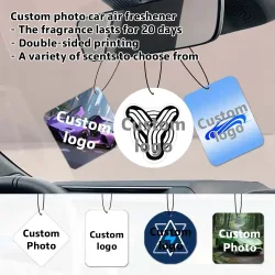 20 Stück personalisierte Fotos von Auto-Lufterfrischern, duftende Deko-Düfte, personalisierte Fotos von Familie, Freunden und Haustieren