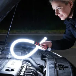 Neue 73 cm flexible Silikon-LED-Lichtleiste mit hoher Lumenleistung, LED-Taschenlampenstab, professionelles Arbeitslicht, tragbares Werkzeug für die Autoreparatur