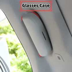 Auto Brillenhalter Fall für Audi Q3 Q5 SQ5 Q7 A1 A3 S3 A4 A6 A7 S6 S7 S4 RS4 A5 S5 ABS Sonnenbrillenhalter Sonnenbrillenbox