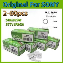 Original 2-60 stücke Für SONY SR626SW LR626 AG4 Batterien LR66 377 377A Alkaline Batterie Uhr Spielzeug Auto Fernbedienung knopfzelle 1,55 V